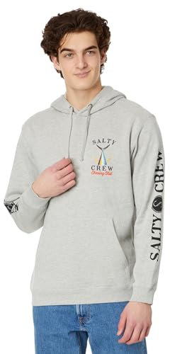 Salty Crew Kapuze mit Schwanz, Grau meliert, Medium