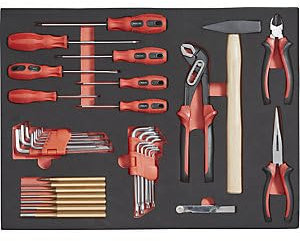 kaiserkraft | Deal: Werkzeugwagen inkl Gratis-Werkzeug-Set | HxBxT 930 x 630 x 410 mm | enzianblau RAL 5010