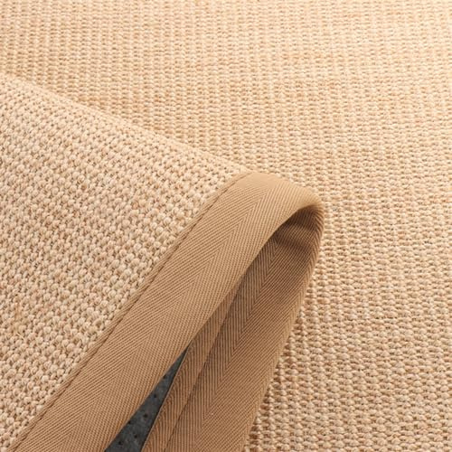 Reyox Teppich Flur Naturfaser de Sisal, Jute Teppich für Wohnzimmer Schlafzimmer, Flurteppich Dekoration Stil 4 60x120cm
