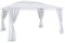 Gazebo Da Giardino 3 x 4 M Con Tende Laterali Richiudibili Struttura In Acciaio Bianco Robusto Copertura Impermeabile 180 g/m² Con 4 Teli Laterali Esterno Giardino Piscina Ombreggiante Privacy Bianco