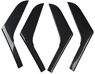 CZXZYHNB Auto Interieurleisten 4 STÜCKE Auto Aufkleber ABS Kohlefaser Korn Innentür Armlehne Dekoration Abdeckung Für Golf 6 MK6 2009-2013 Auto Innengriff Türgriff