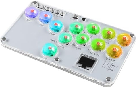 Arcade Stick Arcade Game Fighting Rocker Keyboard for XInput for Switch for PS5 for PS3 for PS4 for Steam