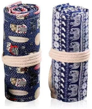 APPCXOKL Titre : Trousse à Dessin - Housse pour Crayons et Rouleau de Peinture, Capacité de 72 Crayons et 2 Gommes, Idéale pour Crayons de Couleur, Trousse à Crayons de Dessin