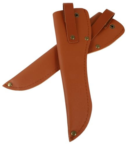 Alipis 2 Pièces Étui Couteau En Cuir Marron Housse De Protection Pour Couteaux De Cuisine Fourreau Pratique Et Élégant Sécurisé Pour Un Rangement Optimal