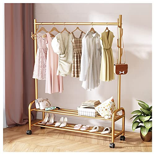 YQZQXWA Kleiderstange zum Aufhängen, Kleiderständer, Kleiderständer, robust, freistehend, Metall-Kleiderbügel, 150 cm (100 cm) Innovate