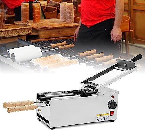YXZQLOZ Côté à crème glacée électrique Four Mini Chimney Cake Cake Roller Grill Four Waffle Cone Baker Maker Snack Machine