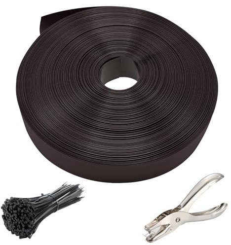 LEIGUNSING Chain Link Fence Privacy Tape, 246ft x 0.15ft Chain Link Fence Slats, Fence Covering Privacy, 200PCS Zip Ties + Puncher Included, Brown