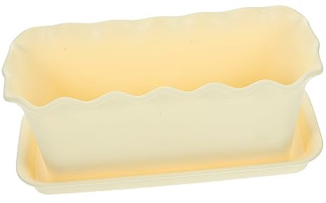 Toyvian Blumenkasten Aus Kunststoff Rechteckiger Blumentopf Pflanztopf Für Sukkulenten Behälter Zum Anpflanzen Von Gemüse Mit Drainage Garten Und Terrasse Als Pflanzenbehälter