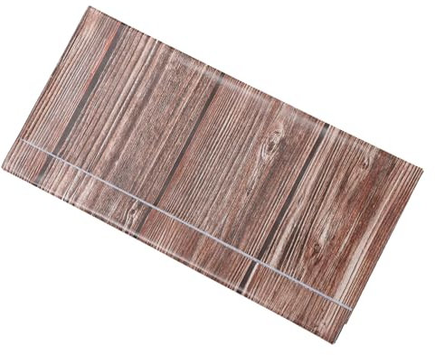 TOPPERFUN 4 Stück Tischdecke Aus Holzmaserung Bauernhaus Im Freien Tischtuch Party Fälschung Essen Tischläufer Rustikales Tischdecke Rechteck Vintage -tischdecke Rechteck -tischdecke Sport