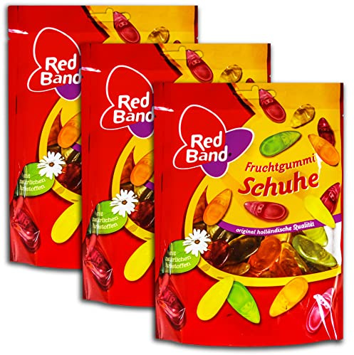 3 er Pack Red Band Fruchtgummi Schuhe 3 x 200g
