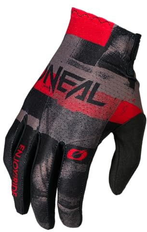 Oneal Matrix Roller MTB Fahrradhandschuhe lang grau/rot 2026: Größe: S (8)