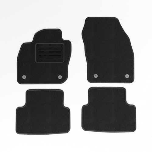 Mats4all Textil Fussmatten Passend für Volkswagen T-Cross 2019-> | rutschfest | Mit Verstärkung | 4-teilig