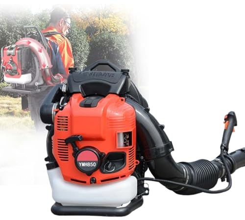 Souffleur Thermique 4-Temps 1000cc Léger Et Silencieux, Réservoir 2,0L, Confort À Dos, Idéal pour Jardin, Allées, Déneigement, Nettoyage Chantier, Usage Intensif(Red)
