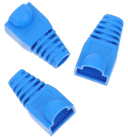 FELTECHELECTR 100 Stück Netzwerkkabel Schutzkappen Kunststoff Boots wasserdichte Kabelabdeckung Knickschutz für LAN Kabel Einfache Installation Langlebiger Schutz für Ethernet Stecker