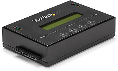 StarTech.com SATA / SSD Festplatten Duplikator / Eraser Festplatten Kopierstation (mit 14 GB/s Duplizier-Geschwindigkeit, 2,5 / 3,5 Zoll)