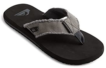 Quiksilver Men's Monkey Abyss Beach & Pool Shoes, Grey (Insole: BLACK / Upper: Grey), 13 UK