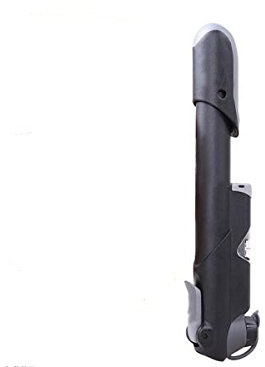System-S Fahrrad Luftpumpe für Rückschlagventile mit Druckanzeiger in Schwarz
