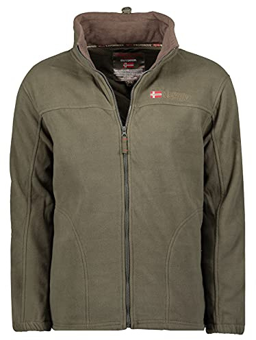 Geographical Norway Tamazonie Herren Leichte Fleecejacke, weich & warm, Outdoor Fleece, Freizeit, (Khaki M)