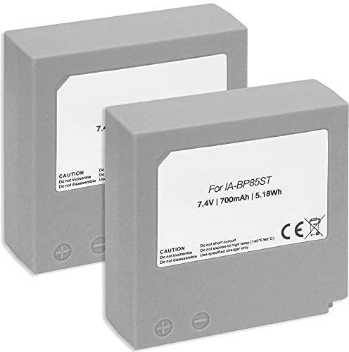 2X Batterie IA-BP85ST pour Samsung HMX-H100, H104, H105, H106 / VP-MX10, MX20, MX25 / SMX-F30, F33, F35 … - Voir liste de compatibilité