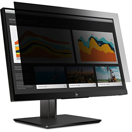 Targus 4Vu - Filtro privacy per monitor HP Elite Display E273 e HP Z27N G2 (rapporto 16:9), vista orizzontale/verticale, filtro luce blu per proteggere l'affaticamento degli occhi (AST038GLZ)