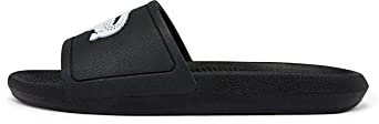 Lacoste Men's Croco Slide 119 1 CMA, Black/White, 7 UK