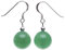Ohrringe Ohrhänger aus Jade Kugel grün & 925 Silber Ohrschmuck Ohrhaken