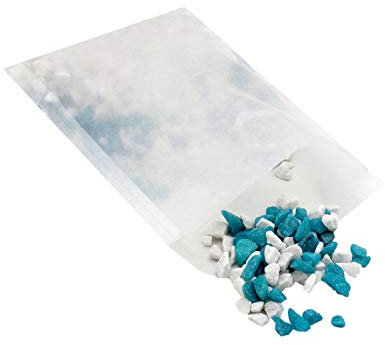 1kg Streudeko Steine MIX Türkis Petrol und Gekalkt Weiß Tischdeko Kommunion Konfirmation Taufe Granulat