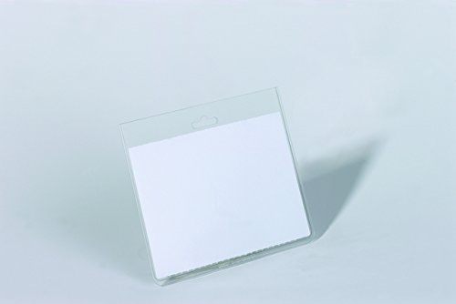 Durable Name Badge ID Card Holders with Insert Cards 60x90mm (Pack of 20) 8135/19