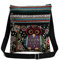 BEAUTYBIGBANG Umhängetasche im Ethno-Stil, Doppelreißverschluss, Eule, Jacquard, Schultertasche, diagonale Tasche, Kuriertasche, Eule, bedruckt, Bohemian-Stil, Einkaufstasche für Damen