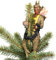 Tree Buddees Gruselige Krampus-Baumspitze für Weihnachts- oder Halloweenbäume, groß, 25,4 cm, Braun (0177)