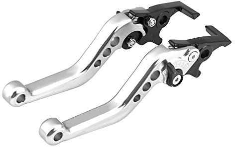 palanca freno i embrague moto + kymco 125 leve freno + Leve freno moto, 1 paio leve freno universali Leva freno in alluminio Leva frizione a doppio disco (argento) Accessorio di