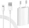 Caricatore per iphone, Caricabatterie per iPhone 11 11Pro XR X XS Max 8 7 6 5 SE 6S Plus 5S, ipad, iPod Touch 5G, 5V 1A Caricatore USB con Cavo Ricarica USB 5W