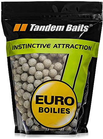 Tandem Baits Karpfen Futter Angelfutter Futterboilies Karpfenboilies Euro Boilies 16 mm 1 kg Knoblauch