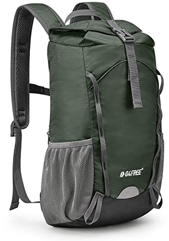 G4Free 15L Ultraleicht Faltbarer Kleiner Trekkingrucksack Damen Herren Wanderrucksack Daypack Reiserucksack für Outdoor Wandern Camping Reisen Klettern