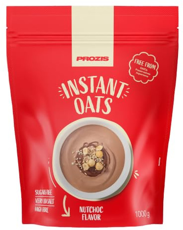 Prozis Avena integrale Istantanea in Polvere - 1000 gr, multi gusti a scelta (NutChoc)