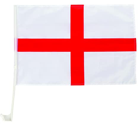 England Car Flag (30x45cm) - St George Cross - Euro 24