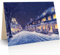 the lazy panda card company 25 x Gemalte Kuschelnacht Weihnachtskarten aus Recyclingpapier (25 Stück)