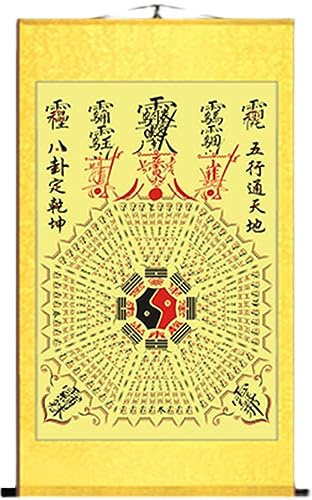 100cm Acht Trigramme Hängende Wandbild Malerei Xuan Guan Dekoration Malerei Taoist Scroll Malerei