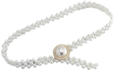 FAIRYGATE Gürtel Damen Taillengürtel Bund Taille Gürtel Hose Mädchen Design Accessoires Rock Perlen Frauen Dekorative Kleidung Lang DA6528