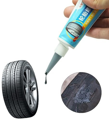tongfeng Reifenreparatur Kleber - Wasserfest Reifenkleber - Reifen Dichtung Schutz Einstichabdichtmittel Kleber - Professioneller Stark Haftender Reifenkleber - Alleskleber Gummi Reparatur