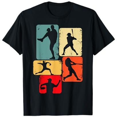 Baseball Baseballspieler Kinder Jungen Männer T-Shirt