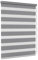 Jalousiescout Doppelrollo Klemmfix ohne Bohren & mit Bohren, 105x220cm Dunkelgrau Rollo Fensterrollo lichtdurchlässig & verdunkelnd，Sonnenschutzrollo Zebrarollo für Fenster & Türen