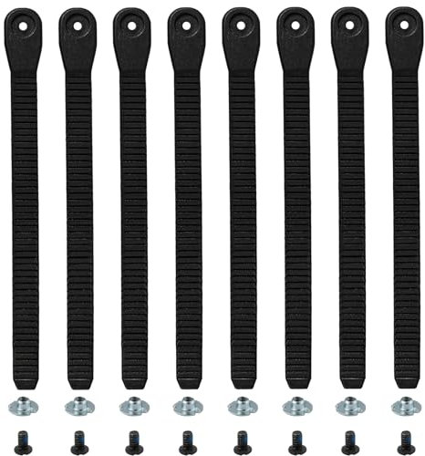 8st Snowboard Bindung Riemen, Snowboard Binding Straps Hochelastisch zum Einschnallen, Snowboard Bindungsteile Snowboard Bindungsleitergurt Halter Teile für Snowboard