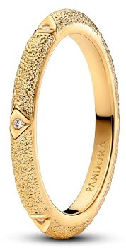 PANDORA 14k Gold-plated unique metal blend Cubic Zirconia Clear 163322C01