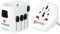 Skross 1.103145 Reiseadapter Pro & 1.500211-E | World to Europe | World Travel Adapter für Europa - Stromschlagschutz - Spannung und Leistung: 100V - 1600W / 250V - 4000W