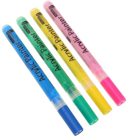 WOONEKY 4pcs Golf Marker Pen Color Change Paint Pens for Golf Shaft Easy to Identify