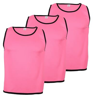 Cawila 3er Set Trainingsleibchen für Erwachsene, Markierungshemd für Sport und Freizeit wie Fußball und Handball sowie Schulsport zur Team-Markierung, Sport Bibs