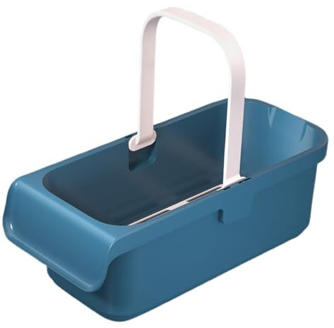 Healeved Cubo Rectangular De Plástico Balde para Trapeador Asa Portátil Duradero Lavabo Multiusos