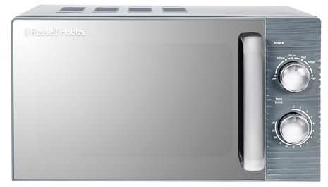 Russell Hobbs - RHM1731G-EU - Micro-ondes Manuel Solo Inspire de 17L et 700W, Gris, avec 5 Niveaux de Puissance, Minuterie, Fonction Décongélation, Facile à Nettoyer