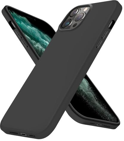 Whew für iPhone 11 Pro Max Hülle, Ultra Dünn Weicher Silikon Handyhülle, Matt Stoßfest Kratzfest Anti-Fingerabdruck Schutzhülle, Extrem Haltbarkeit Samtige Touch für iPhone 11 Pro Max Case, Schwarz